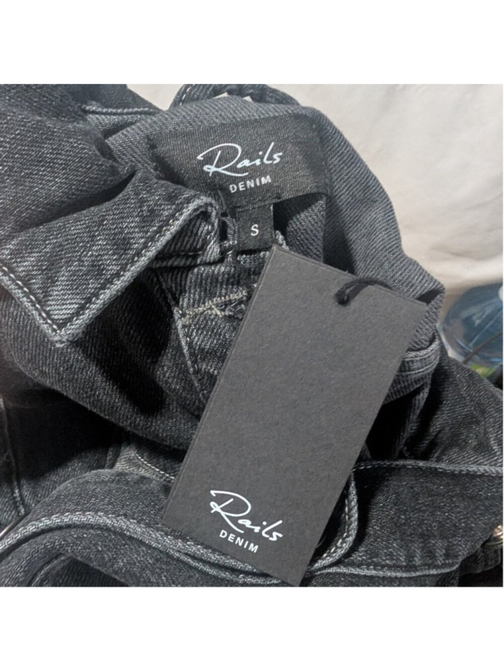 Rails | Petersen Belted Denim Shirt Jacket In Eclipse - Picture 3 of 9